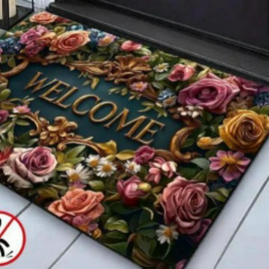 3D Visual Floor Mat - Absorbent, Dirt-Resistant, Easy-Clean Bathroom & Entrance Doormat