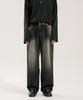 EZKATON Wear Washed Denim Pants Deep Grey Kmlp6861