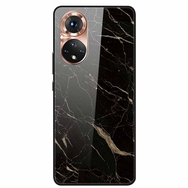For Honor 50 Case Marble Tempered Glass Back Cover Hard Case For Huawei Honor 50 Pro Phone Cases NTH-AN00 NTH-NX9 Fundas Coque
