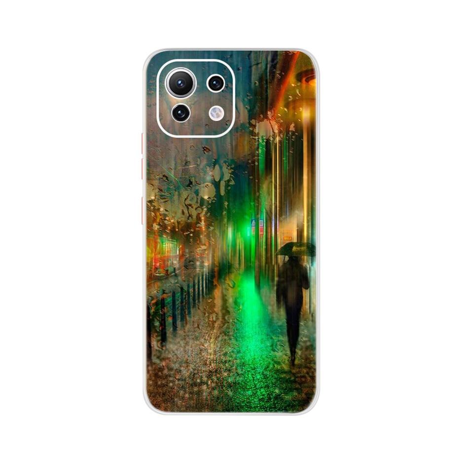 For Xiaomi Mi 11 Lite Case Cute Cartoon Cover For Xiaomi Mi 11 Lite 5G Phone Cases Mi11 Lite 11Lite Soft TPU Fundas Capa 6.55''