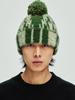 KND Navajo Pattern Hairy Beanie Green