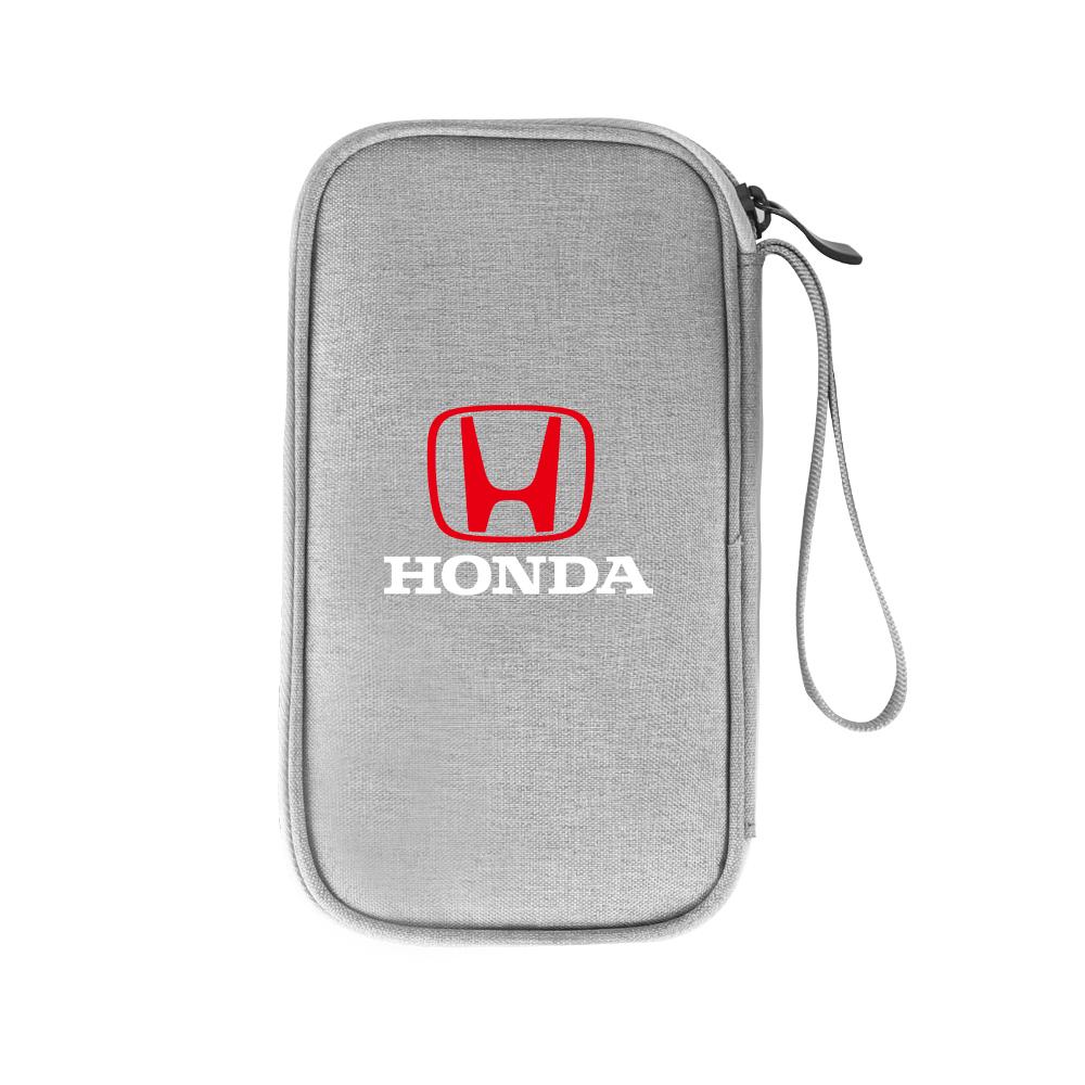 Car Travel Organizer Portable Key Case Earphone Storage Bags For Honda Mugen Typer ACCORD Airwave Avancier Civic FK8 FIT GK5 CRV RF6