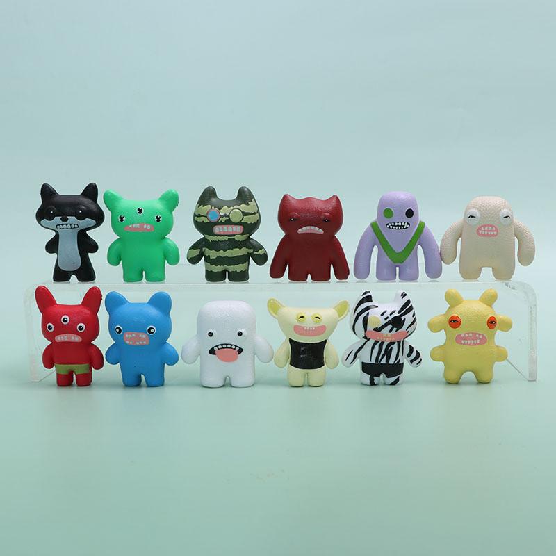 Fuggler Cute Cartoon Monster Model Desktop Ornament Set For Decoration Room