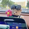 Auto-Innenausstattung, Armaturenbrett-Ornamente, Plüschbär, Dekoration für die Mittelkonsole im Auto, Auto-Zubehör für Frauen und Mädchen, Home-Office-Dekoration, Geschenke
