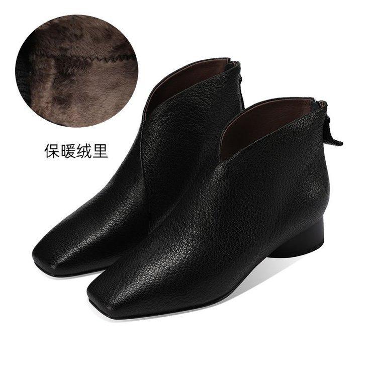 British style fashion versatile French Martin boots women's 2025 autumn and winter new non-slip thick heel soft sole comfortable short boots women