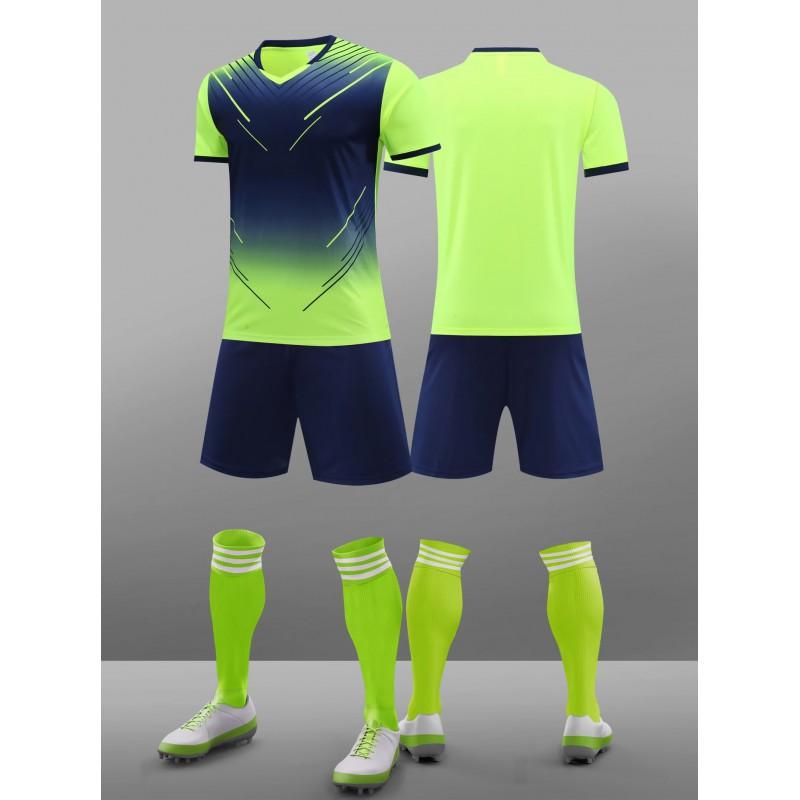 Kids Youth Soccer Jersey Training Uniforms Boys Girls Running Sports Match Teamwear
