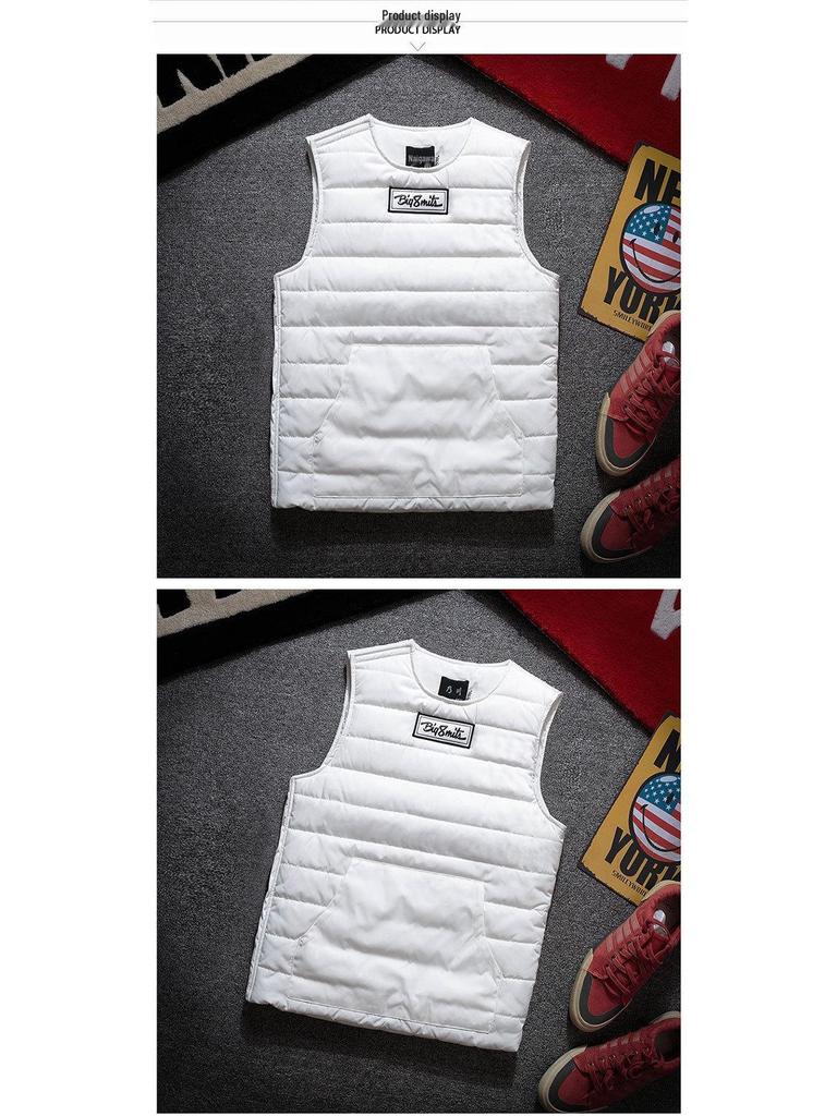 Men's Autumn/Winter Level 2 Armor Thickened Sleeveless Vest - Warm Cotton Slim Fit Trend.