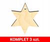 Wooden Christmas tree decorations Z13 3 pcs.