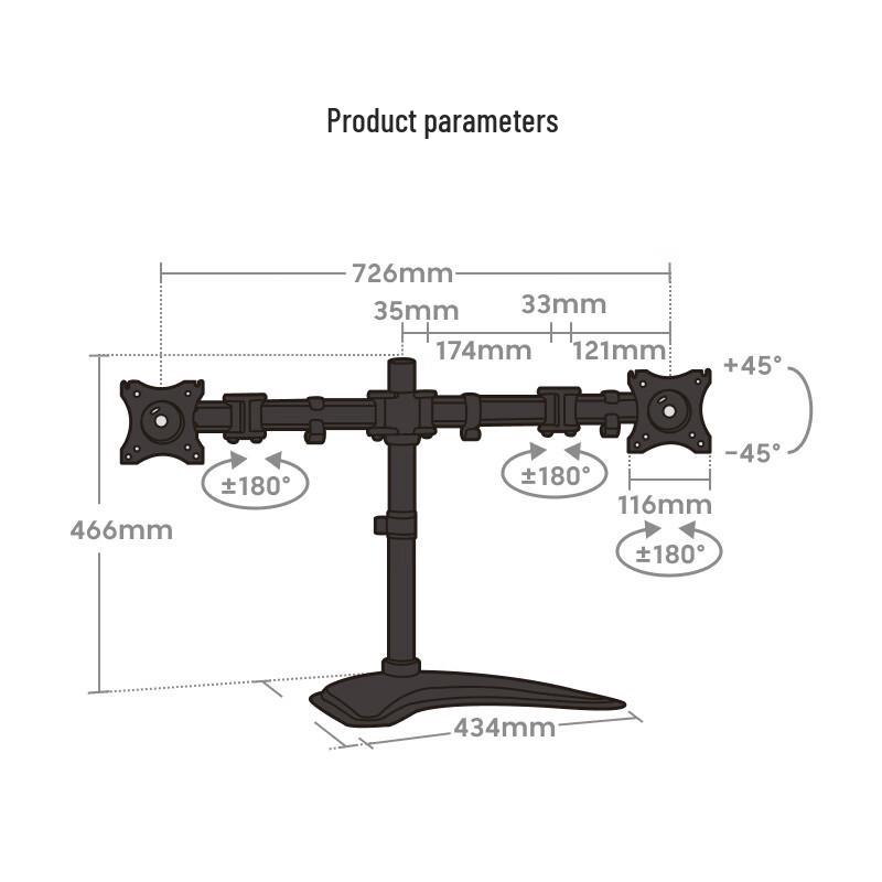 Brateck Mechanical Arm Desktop Monitor Stand