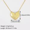 Nidin Light Luxury 3 Styles Sparkling Zircon Heart Pendant Necklace Vintage Romantic Love Jewelry Gift For Women Girlfriend Wife