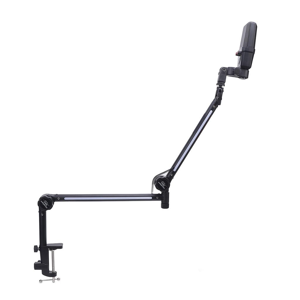 USB Condenser Microphone Adjustable Desktop Microphone Stand RGB Mic Stand Kit for Home Live Streami