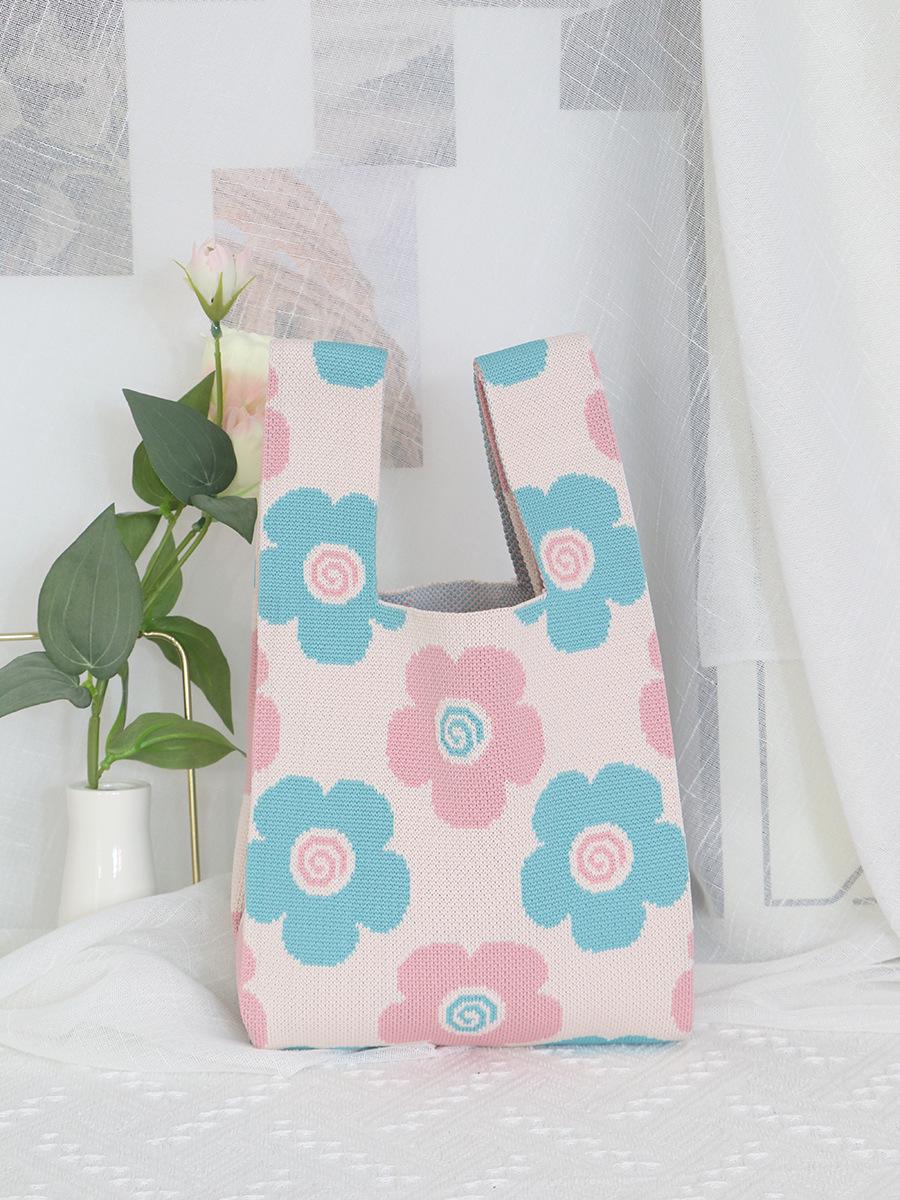 Индивидуальная симпатичная мультяшная вязаная сумка-ведро с логотипом