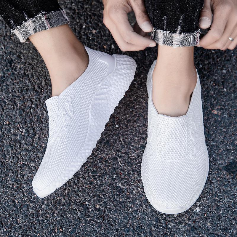 Fashion Fashion Men Sports Rain Boots Ankle Waterproof Shoes Low Top Kitchen Shoes Fishing Shoes Slip On Anti-slip Wear-resistant Boots