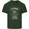 Fathers Day No 1 Stepdad Step Dad Funny Unisexs Light Cotton TShirt