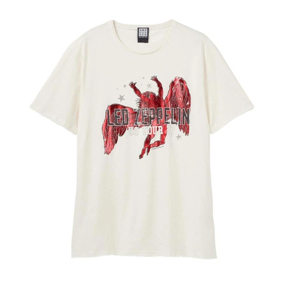 Amplified Unisex Tee Led Zeppelin Icarus New Old White S