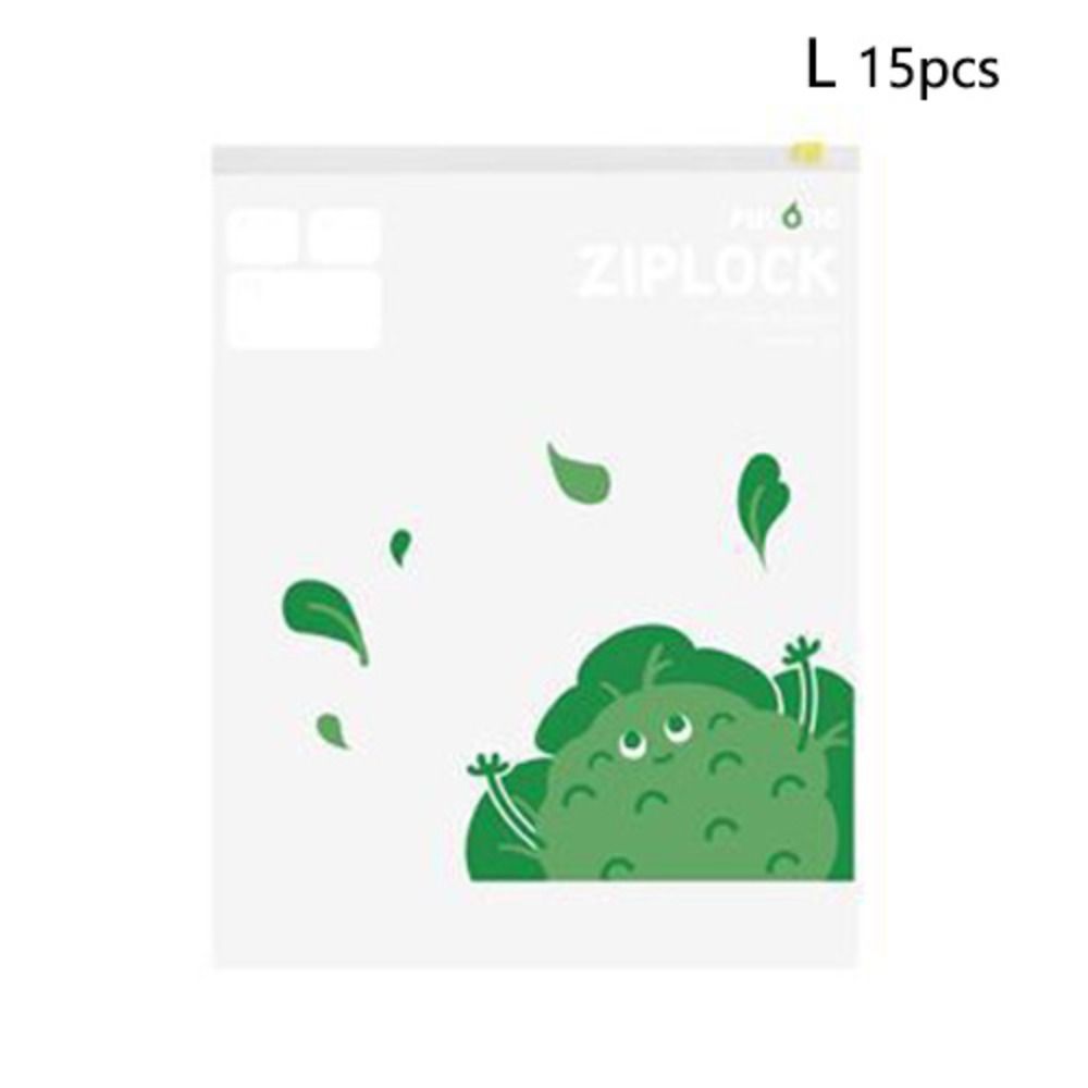 

15/20pcs Reusable Zipper Lock Bags Transparent Fresh-keeping Bag Food Storage Bag Outdoor L
