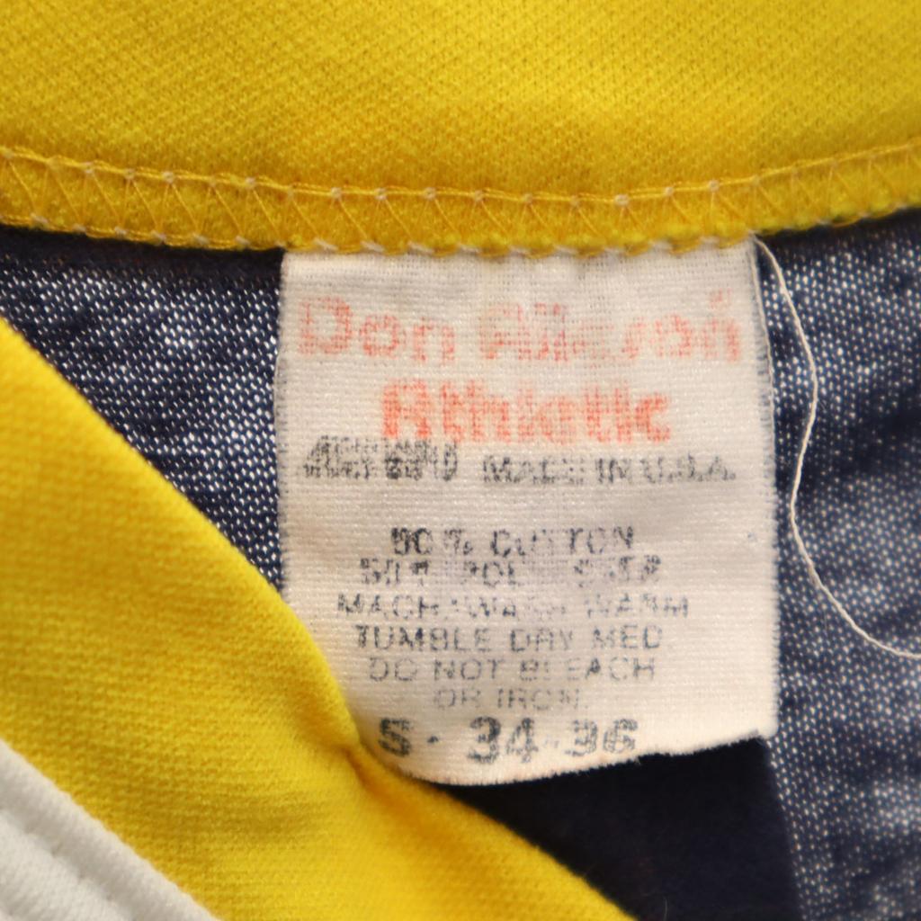 Don Alleson Athletic 80s Made In USA Vintage Short Sleeve V Neck T-shirt Men's Used
