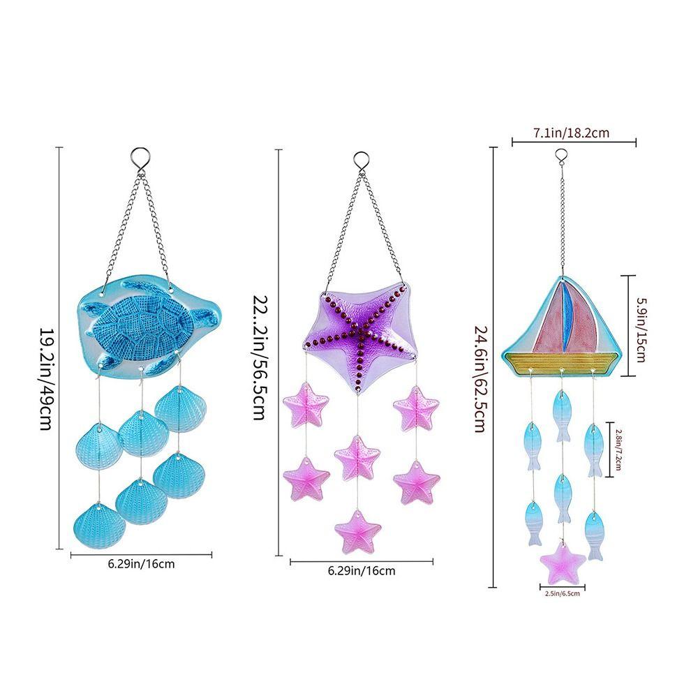 Colorful Wind Chime Novelty Hanging Pendant Garden Decor Sun Catcher Blessing