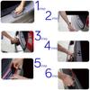 90/104cm Universal Car Rear Trunk Strip Door Sill Plate Protector Rear Bumper Guard Rubber Moulding Pad Anti-Scratch Car
