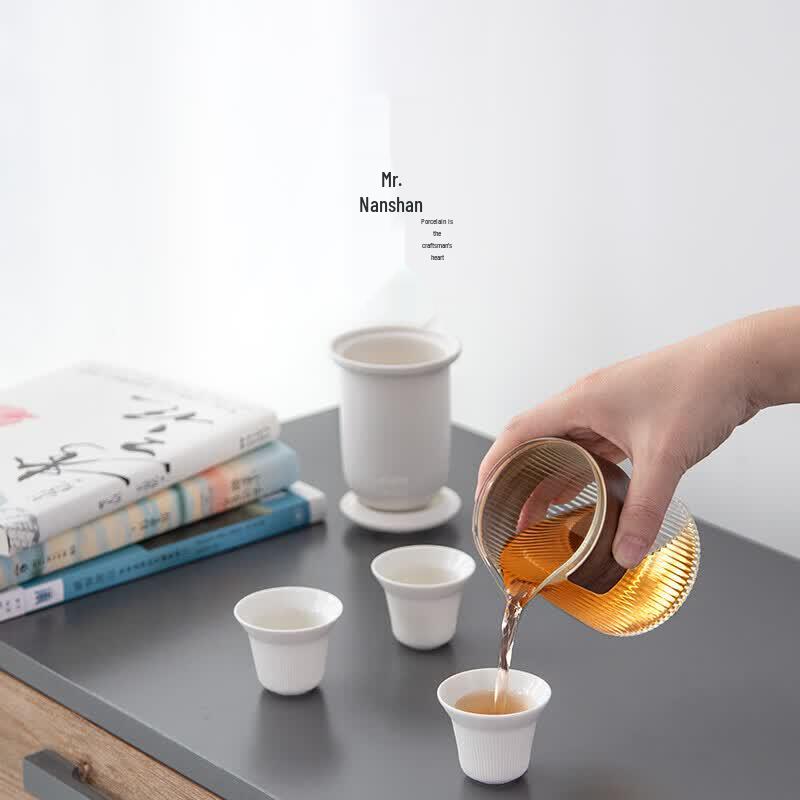 Portable Japanese Glass Travel Tea Set