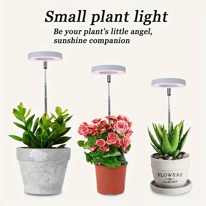 1/2/3/4pcs Growth Light Full Spectrum LED Plant Light Indoor Growth Light 3/9/12H Automatic Timer Brightness Height Adjustable