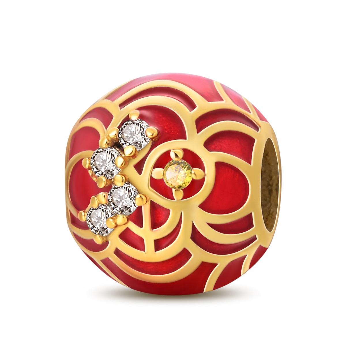 

925 Серебряный Фонарь Китайский Узел Шармы Новогодние Традиционные Бусины Подходит Браслеты Мода DIY Ювелирные Изделия Подарки