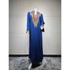 Middle East Arab Women clothes Turkey Elegant Rope Embroidered Robe Dress Rope Embroidered Dress