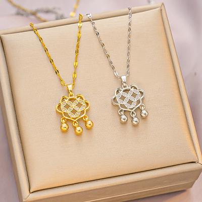 Ping An Lock Pendant Fashionable Simple Women's Clavicle Chain