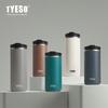 Tyeso French Press Cestovní hrnek 304 Nerezová ocel Přenosný Kávovar Cold Brew Čajové sítko Dvoustěnné Izolované Termoska