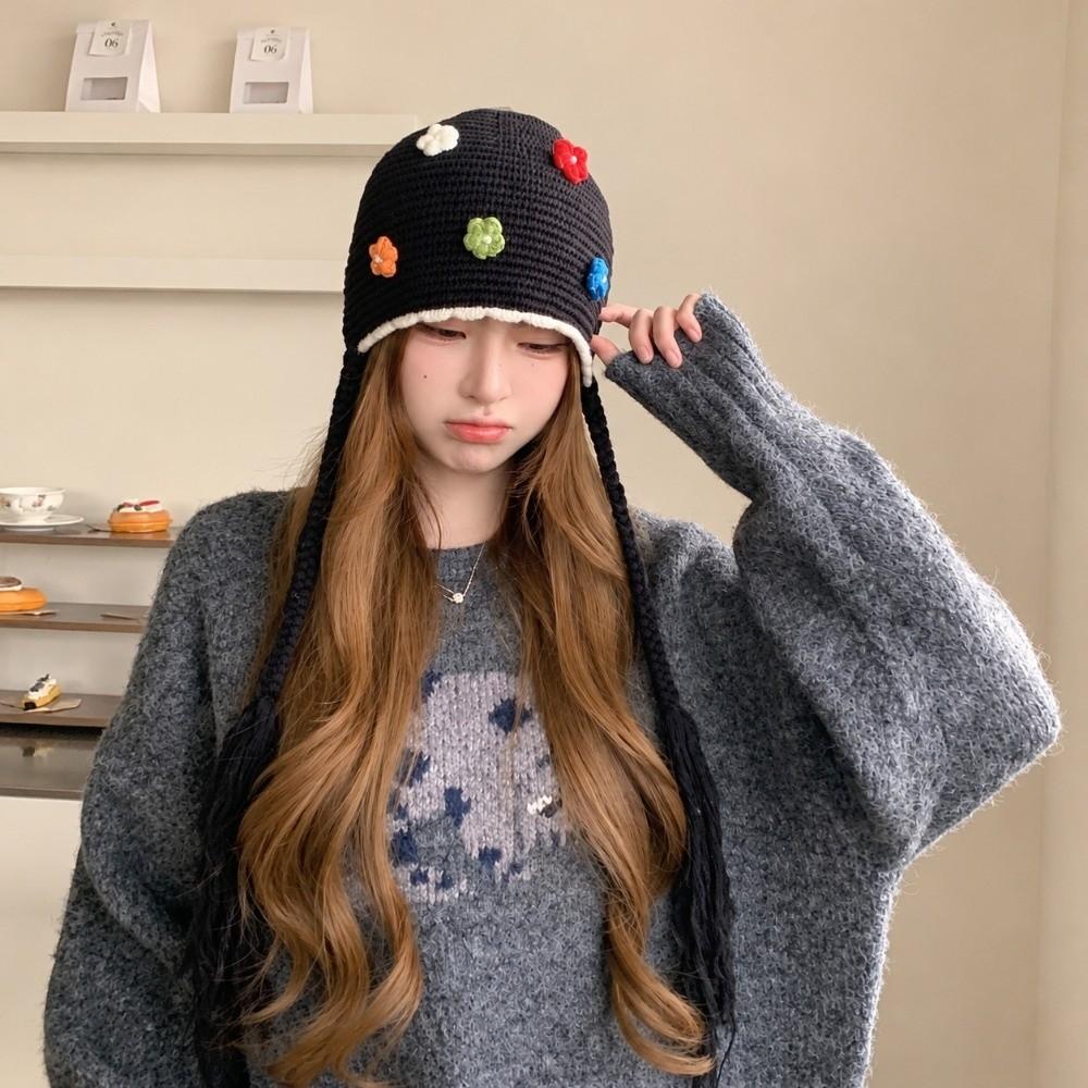 Ear Protection Beanie Cap for Women Windproof Pullover Caps  for Walking Travel Shopping
