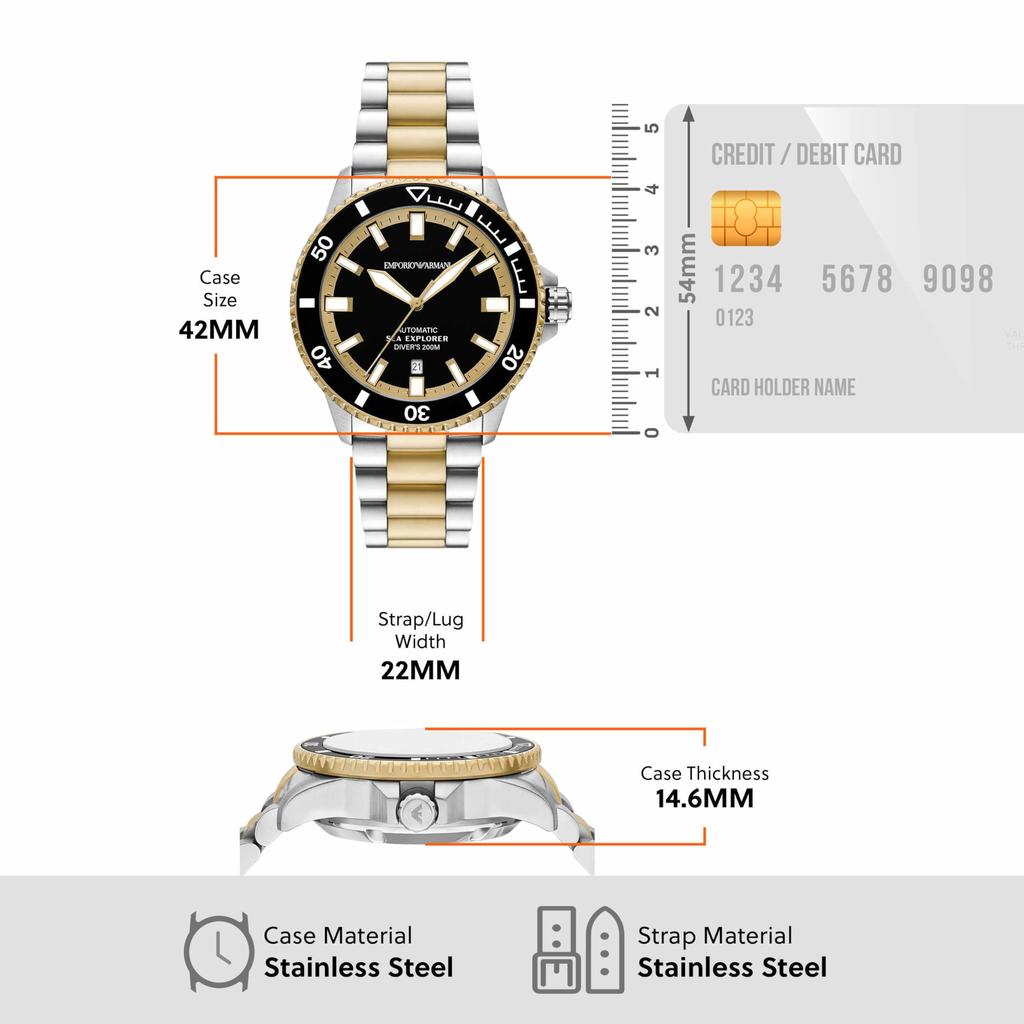 Emporio Armani Sea Explorer AR60089 Multicolored Watch Men's