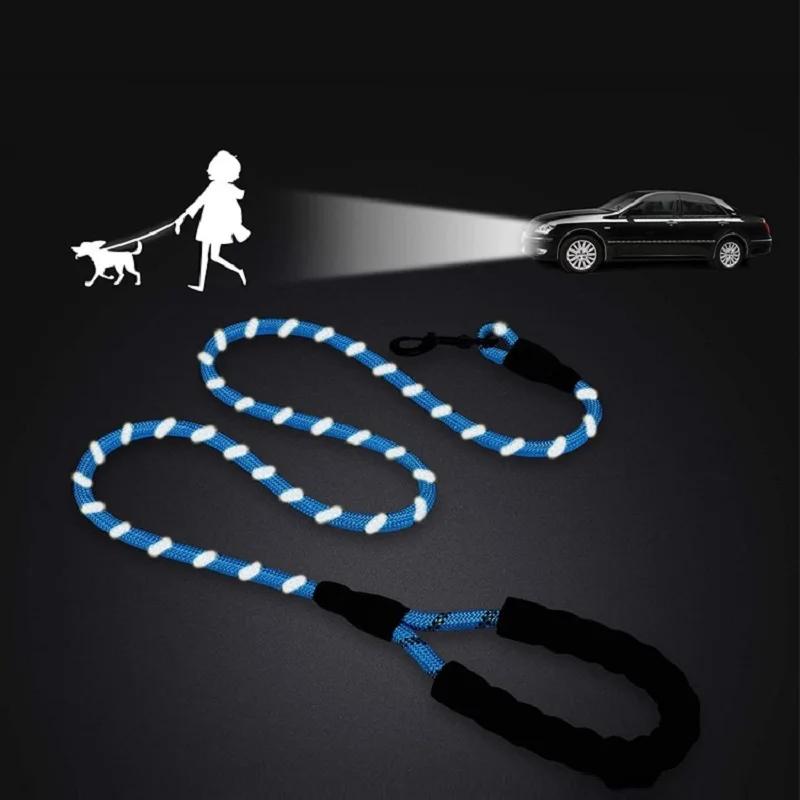 150/200 Strong Dog Leash Pet Leashes Reflective Leash For Big Small Medium Large Dog Leash Drag Pull Tow Golden Retriever