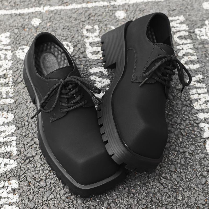 

Большие Головы Мужские 2024 Новые Парижские Туфли Микки Дерби Универсальные Повседневные Кожаные Туфли Черный Премиум 58865-J 38 чёрный