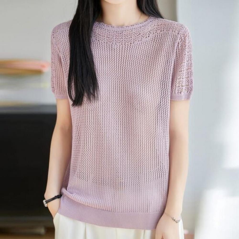 Navava Women Cool Daily Punching ShorT Sleeve KniT T shirT Nk3673