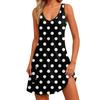 Women's Casual Sundress With Pockets Summer Boho Beach Dress Floral Blouses For Women T-Shirts Dress V Neck Loose Tank Dresses