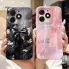 For Itel A50 A50C A667L A669L Beautiful Bow Rose Painting Phone Case For ItelA50 ItelA50C Soft Silicone Shockproof Cases