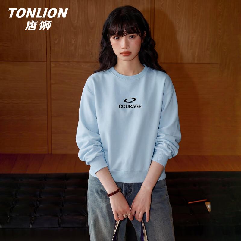 

Женская толстовка TonLion с принтом букв и круглым вырезом 2XL