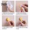 Damage Free Wall Hooks 10PCS Adhesive Hooks, Decorative Multi-colored Plastic Hangers, No Storage Organizers Drilling Required Colorful for