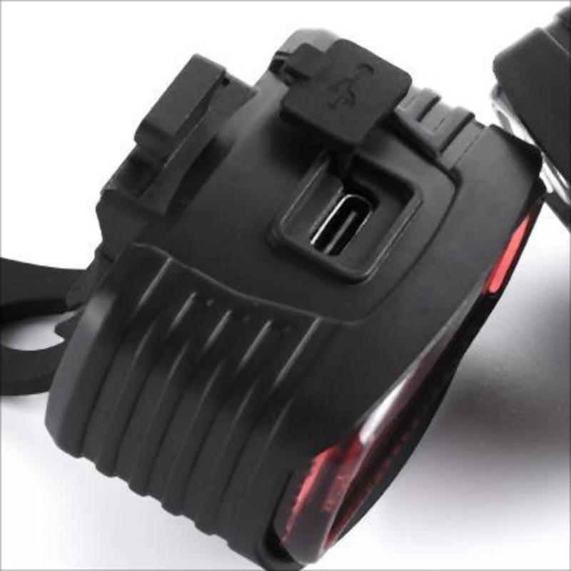 Lishi USB Rechargeable Mountain Bike Headlight & Taillight Set