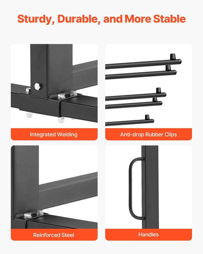 Folding Chair Rack Cart for 42 Chairs or 12 Tables of 400 LBS with Wheels