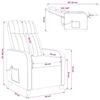 Massage Recliner Dark Gray Velvet (V)