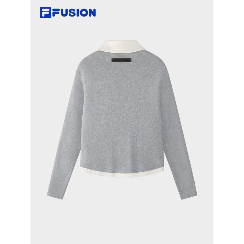 Fila FUSION Women's Faux Two-Piece Knit Polo Shirt