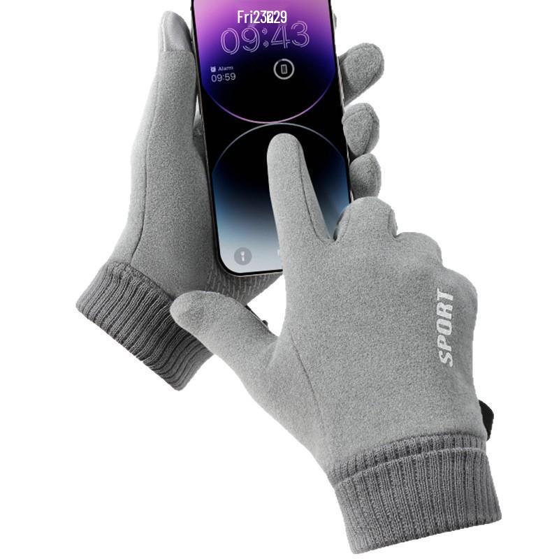 Damen Winter Warme Winddichte Fleece Touchscreen Fahrradhandschuhe für Outdoor-Sportarten