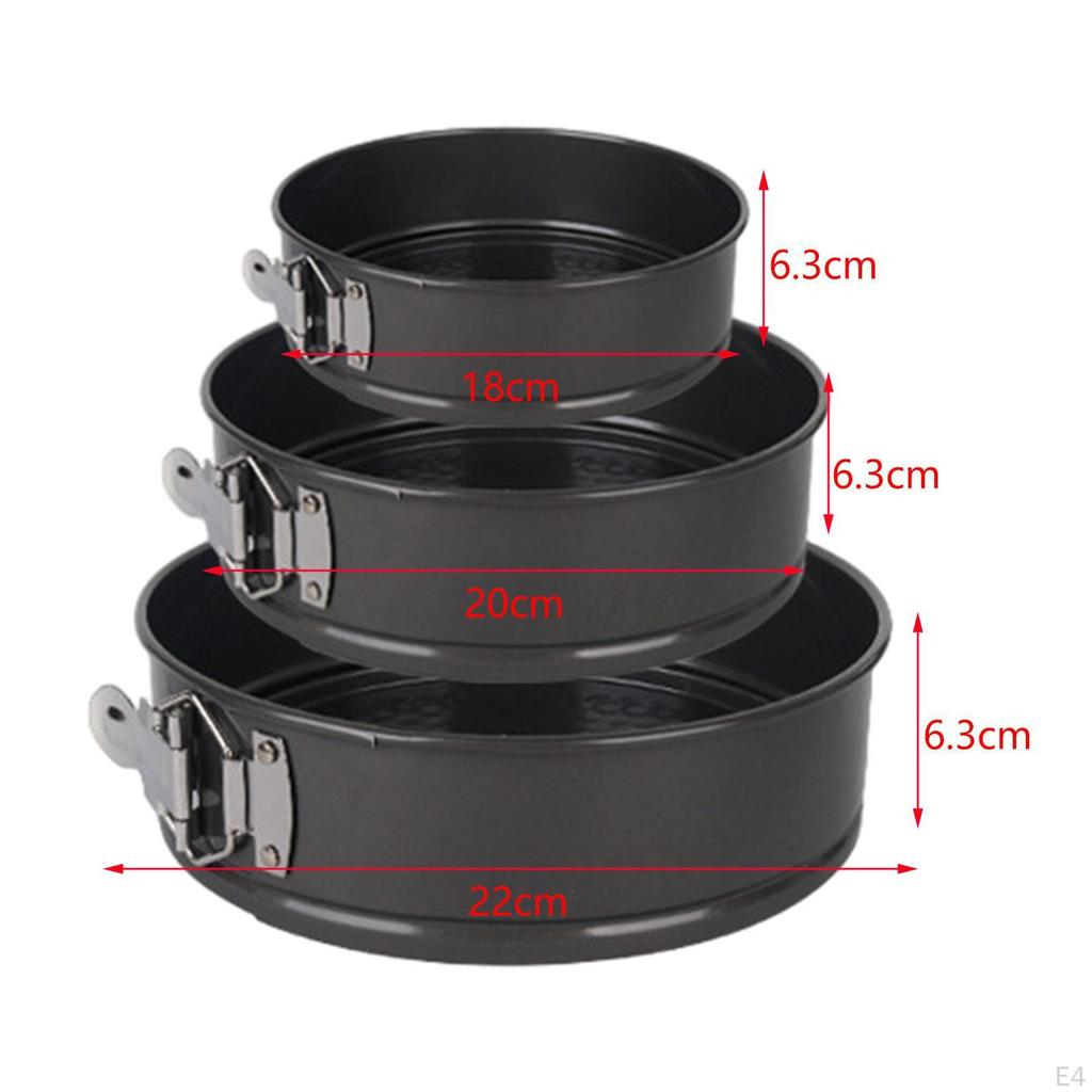 Springform Pan Stainless Steel Baking Tin Cake for Party Wedding 12 18 24cm