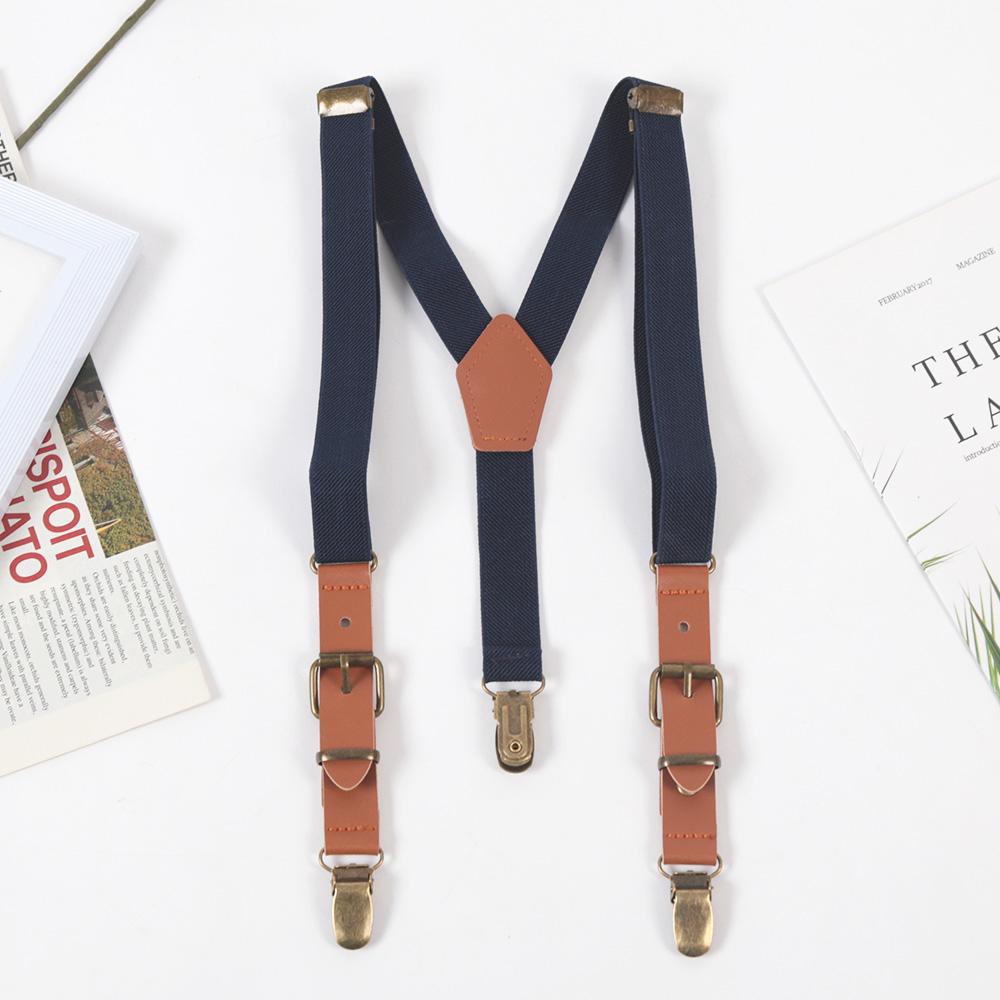 New Casual Kids Elastic Suspenders Children Boys Matching Tuxedo Suit Adjustable Y-Back Braces for Party Daily Accessories Gift