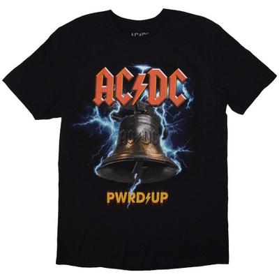 AC/DC Unisex Adult PWRD-UP In Rock We Trust Back Print T-Shirt