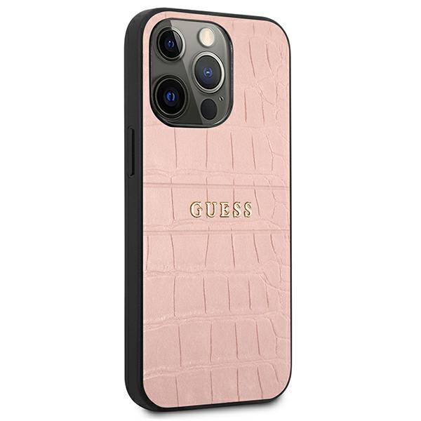 Guess Guhcp13Lpcrbpi Iphone 13 Pro / 136,1 Różowy/Pink Kolekcja Pasków Krokodylich