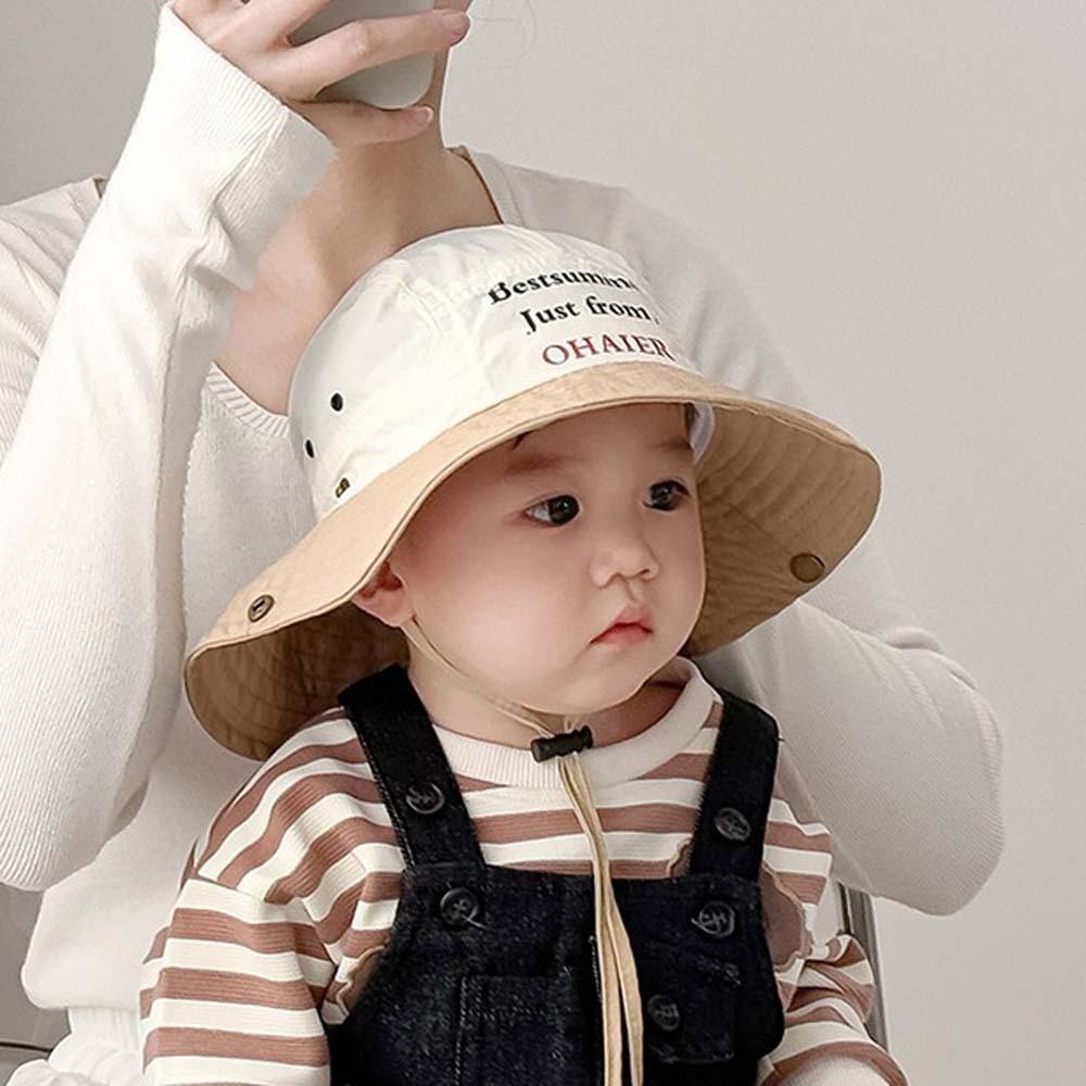Korean Style Summer Kid Sun Hat Comfortable Quick-dry Fisherman Hat Candy Color Bucket Cap  Boys