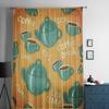 Menu Of Coffee Tea Cups Retro Style Chiffon Sheer Curtains for Living Room Bedroom Decoration Window Voiles Tulle Curtain