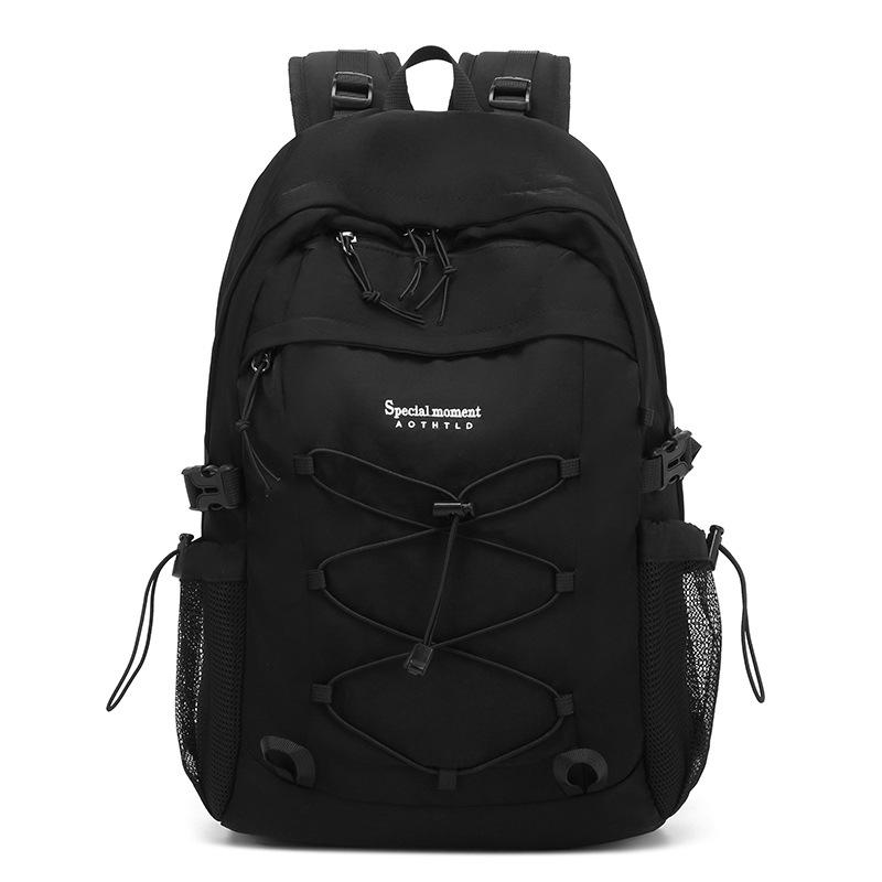 

Модный Универсальный Рюкзак Большой Вместимости для Студентов и Школьников Новый Дорожный Рюкзак для Отдыха для Поездок чёрный